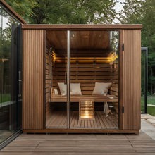 Load image into Gallery viewer, Outdoor Cedar Sauna